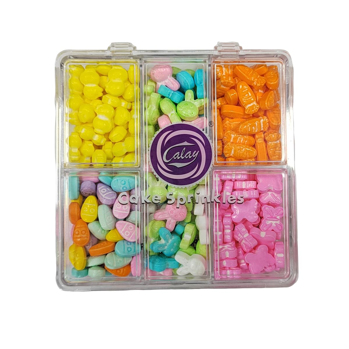 EPHVODI Easter Edible Sprinkles Mix, Spring Bunny Carrots Chick and Butterfly for Cake Decorations, Baking, Cookies, Ice Cream, 