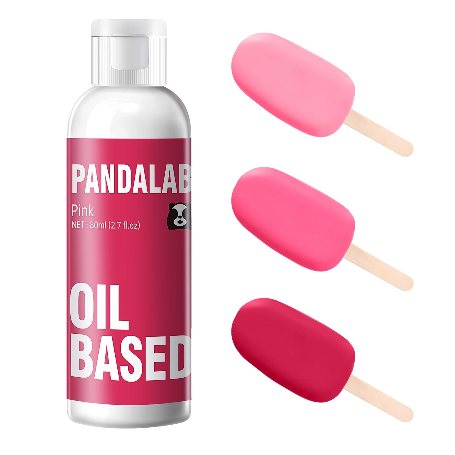 Pink Oil Based Food Coloring for Chocolate, Candy Melts, Donuts, Strawberries, Frosting, Cake, Professional Edible Dye for Bakin