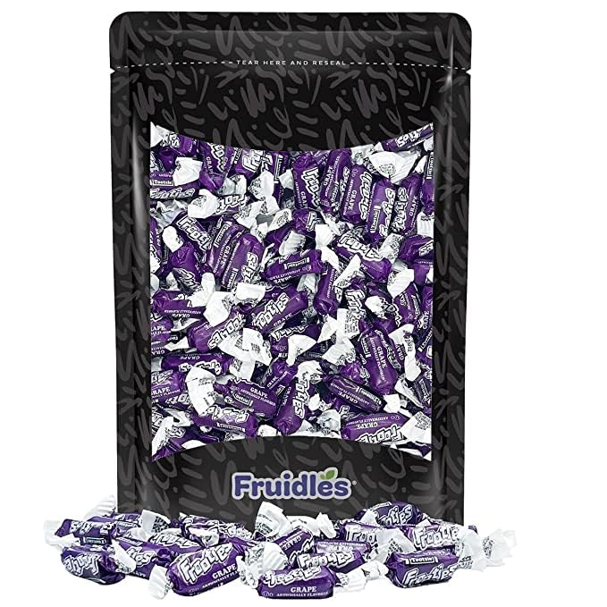 Fruidles Tootsie Roll Original Grape Twist Midgees, Peanut-Free, Gluten-Free, Kosher Certified, Individually Wrapped, Approx. 14