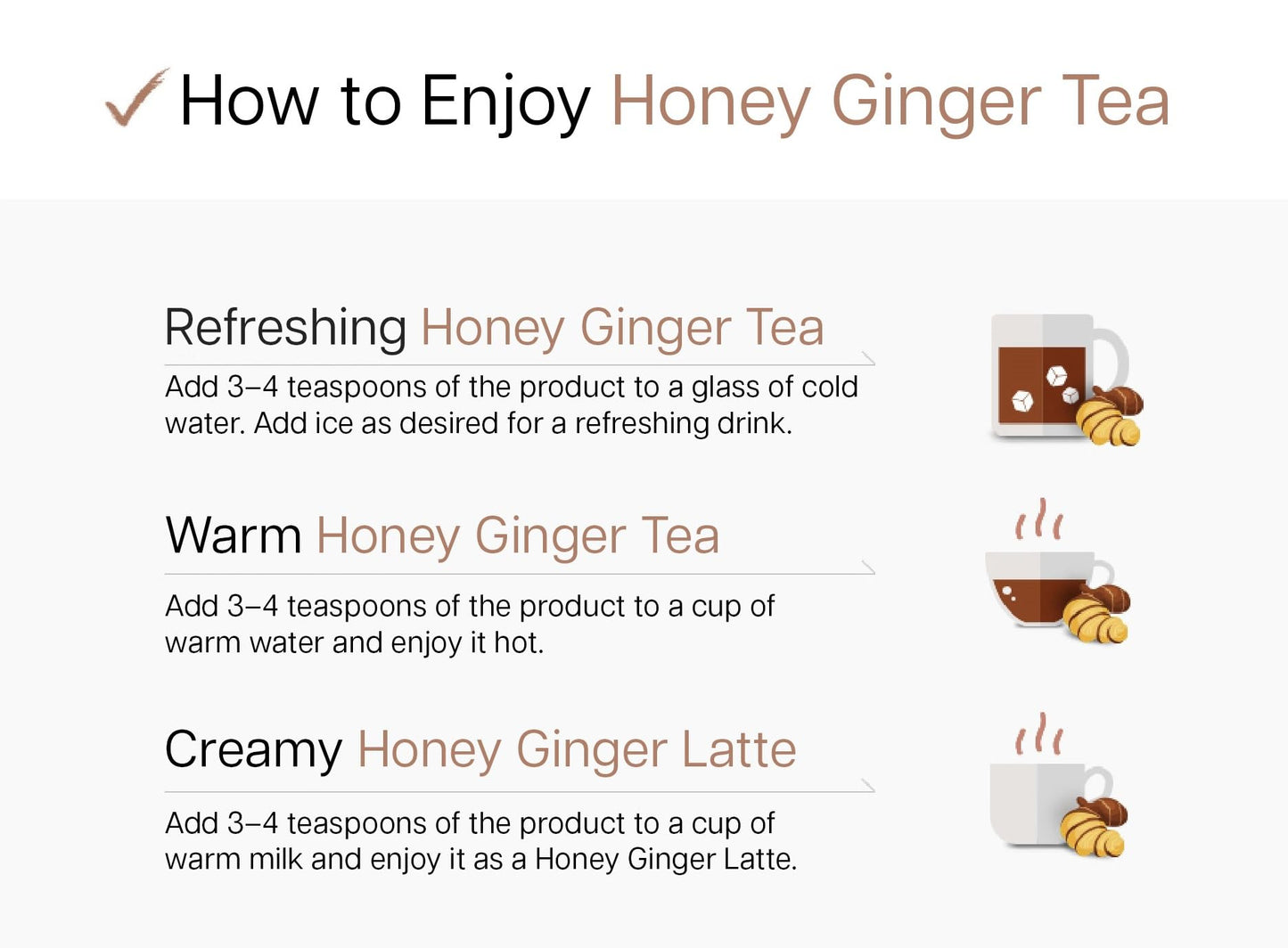 Damtuh Honey Ginger Tea - Natural Flavor & Warm Spicy Aroma, No Artificial Ingredients, Perfect For Hot Or Iced Tea, Jam, Or Sal