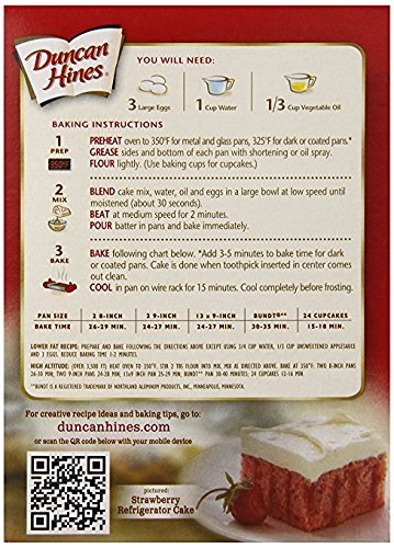 Duncan Hines Signature Strawberry Supreme Cake Mix 16.5 Oz. Pk Of 3.