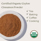 Starwest Botanicals Organic Ceylon Cinnamon Powder, Freshly Ground, 32 Ounce