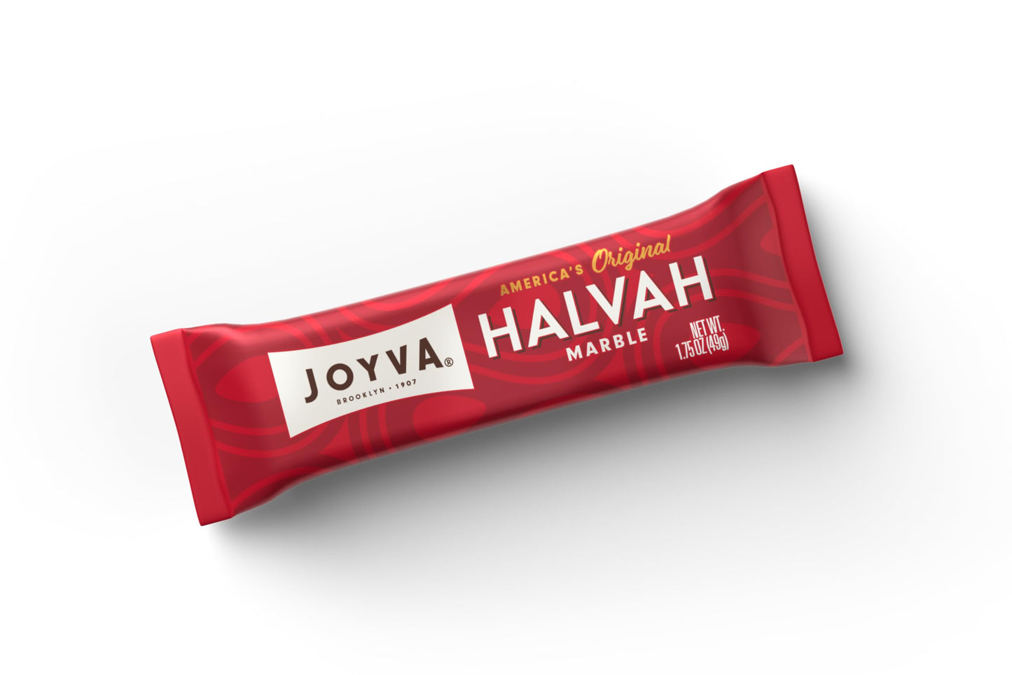 Joyva Halvah - Marble, 1.75Oz Pack Of 36 | A Delicious Sesame Treat | Dairy Free, Gluten-Free & Kosher Parve | Handcrafted In Br