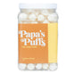 Papa'S Puffs Tupelo Honey Flavored Pure Sugar Candy - Individually Wrapped In Resealable Tub - Fat-Free, Gluten-Free, Cholestero