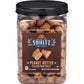 Office Snax Case of 8-1.5lb Tubs Shultz Peanut Butter Filled Pretzels, 24oz Resealable Container, Salted pretzel with Peanut But