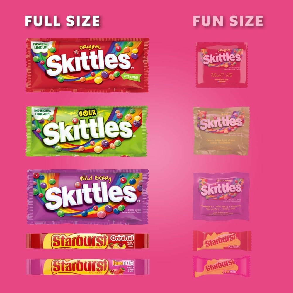 SKITTLES & STARBURST Chewy Candy Graduation Gifts, 18 Ct Bulk Box