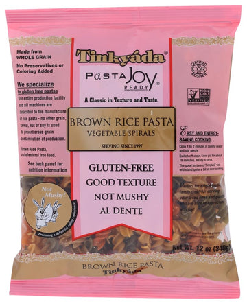 Tinkyada Spiral Vegetable Brown Rice Pasta, 12-Ounce Packages (Case Of 12)