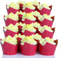 Pretty Cute Studios Raffle Ticket Cupcake Wrappers, 36 Count, Red, Cardstock - Circus, Carnival, Movie Night Party Decorations
