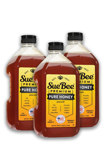 Sue Bee Pure Premium Honey From Usa Beekeepers, 5 Pound (Pack Of 3)