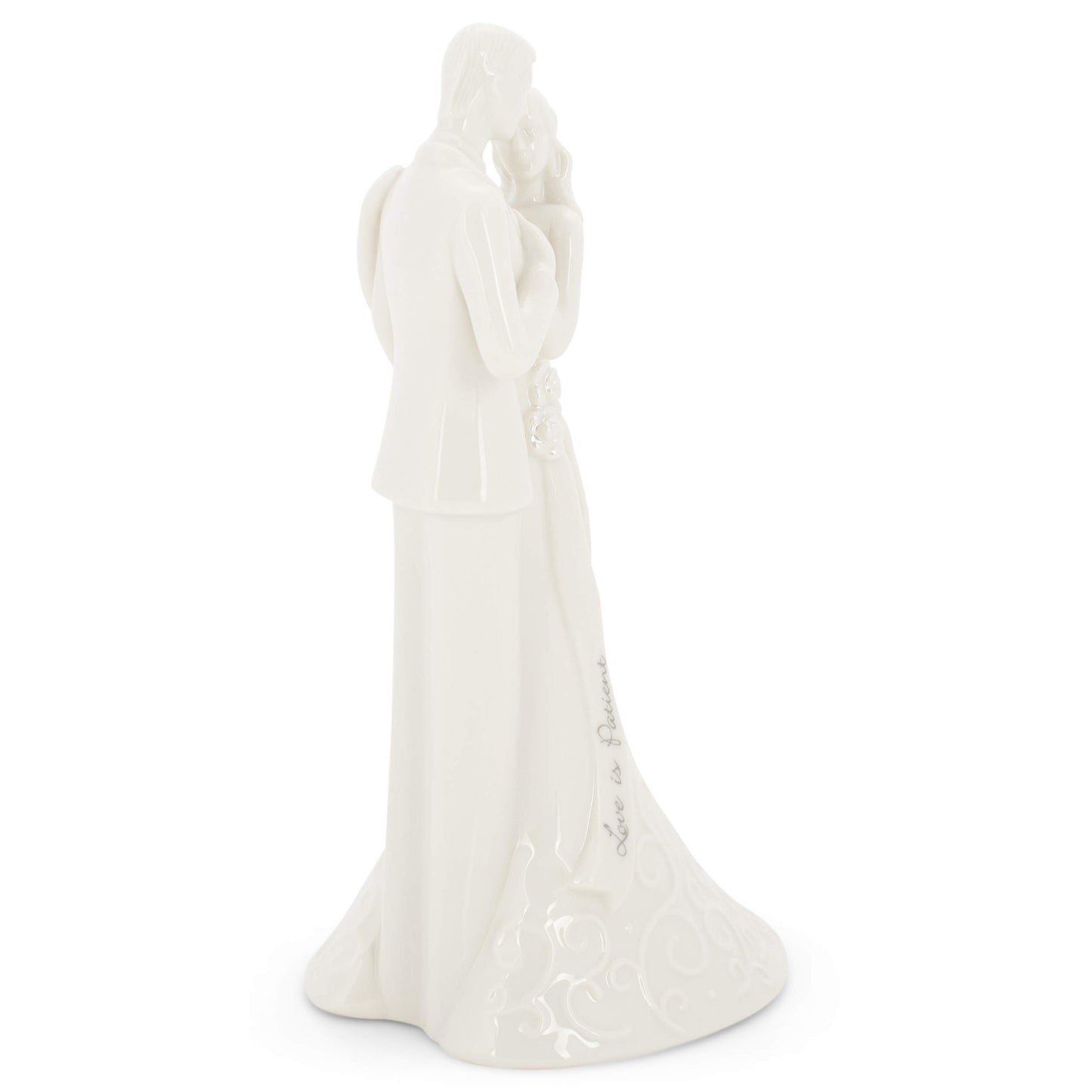Roman Wedding Anniversary Cake Topper, 8.5-Inch Porcelain, Model 13226, White