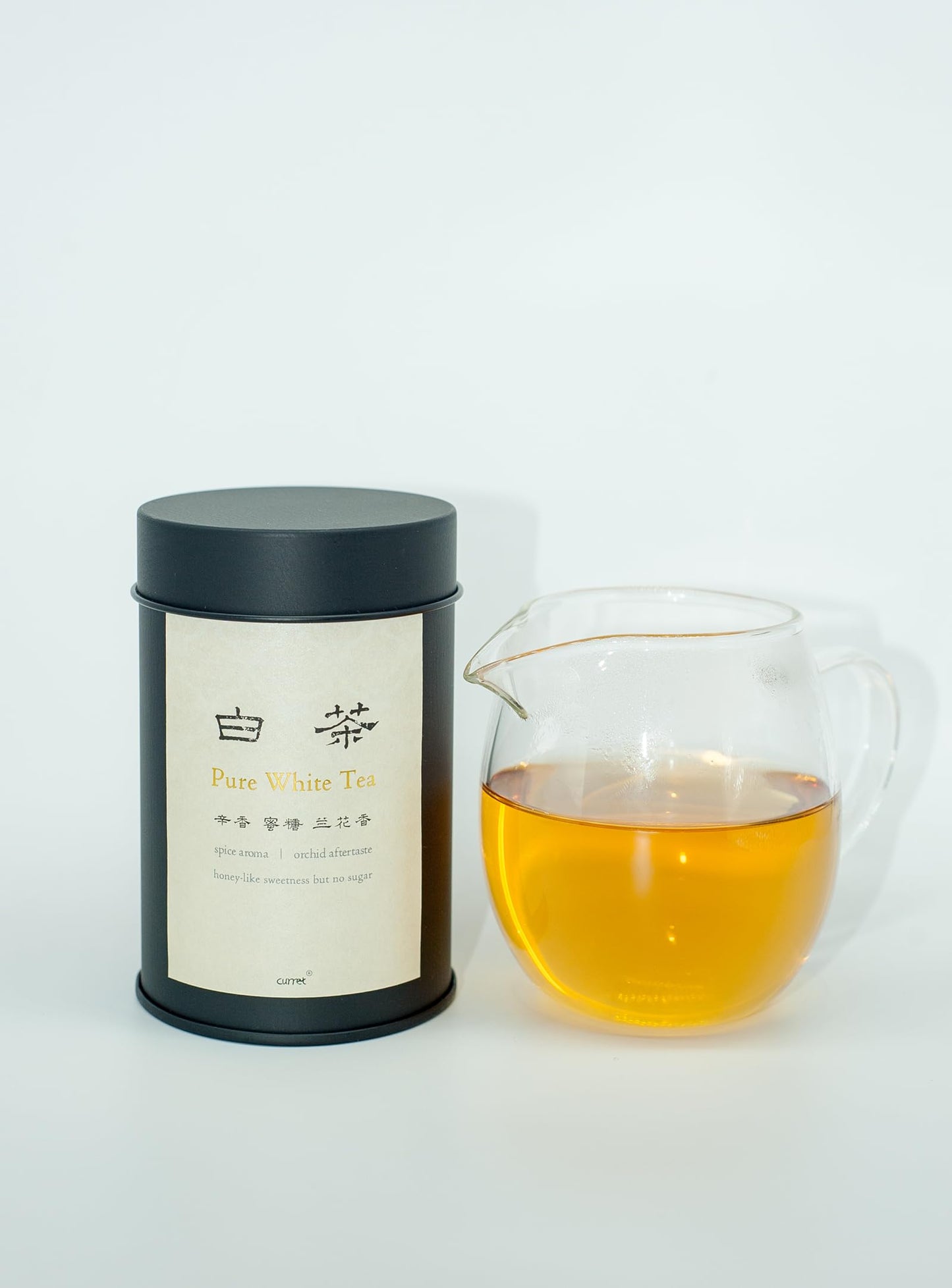 Curret Premium White Tea Blend - Fujian Zhenghe & Yunnan, 15 Eco-Friendly Tea Bags, Natural Sweetness, Orchid Aroma, Organic