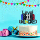 ximoogoooz Video Game Cake Topper for 11th Birthday, Neon/Iridescent, Paper, Kids Party Decoration
