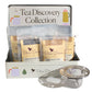 Plum Deluxe Tea Discovery Collection - Assorted Gift Set with 5 Hand-Crafted Loose Leaf Teas - Mixed Caffeine - Presentation Box