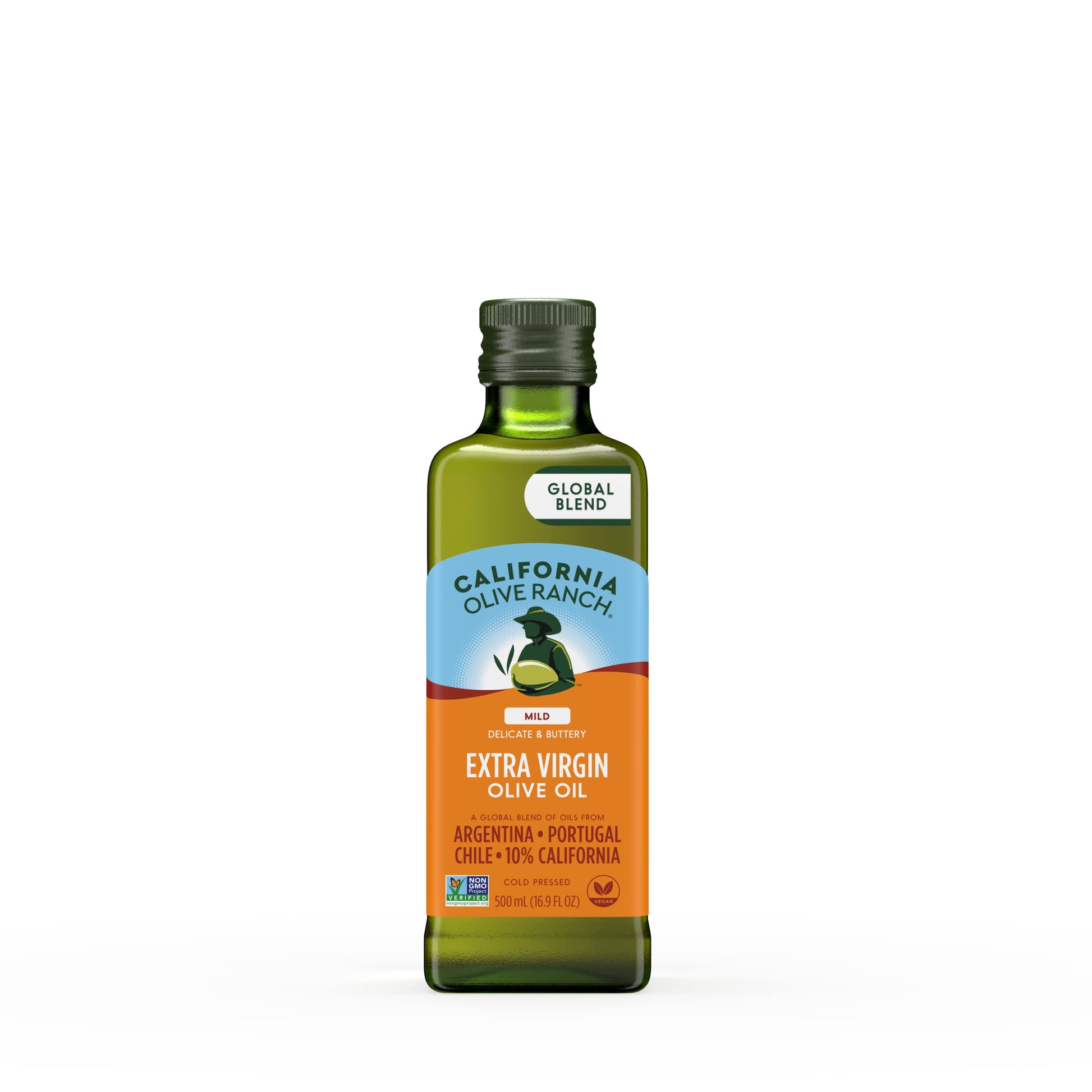 California Olive Ranch Extra Virgin Olive Oil Global Blend, 500mL (16.9 Fl Oz), Mild Flavor