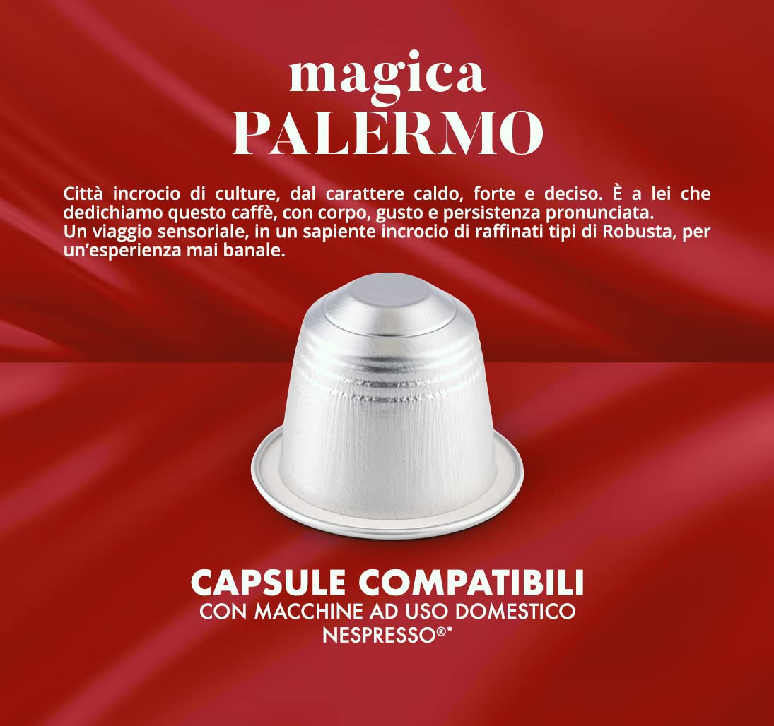 Caffè Borbone Aluminum Coffee Pods for Nespresso, Medium Roast, Intense Flavor, 50 Count