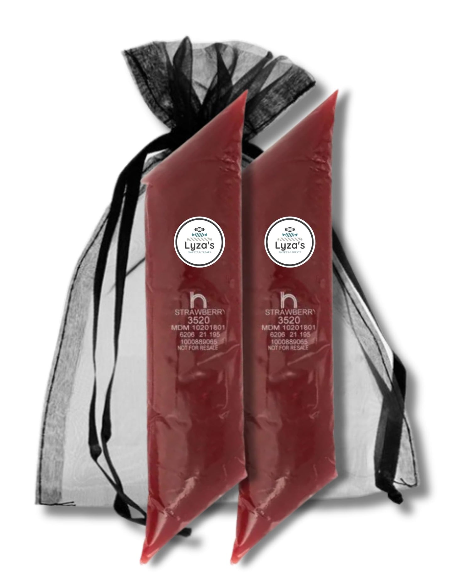 Pie & Pastry Filling - 2 LB Bags - Gift Pack of 2 By Lyza's Sweets & Treats (Strawberry)