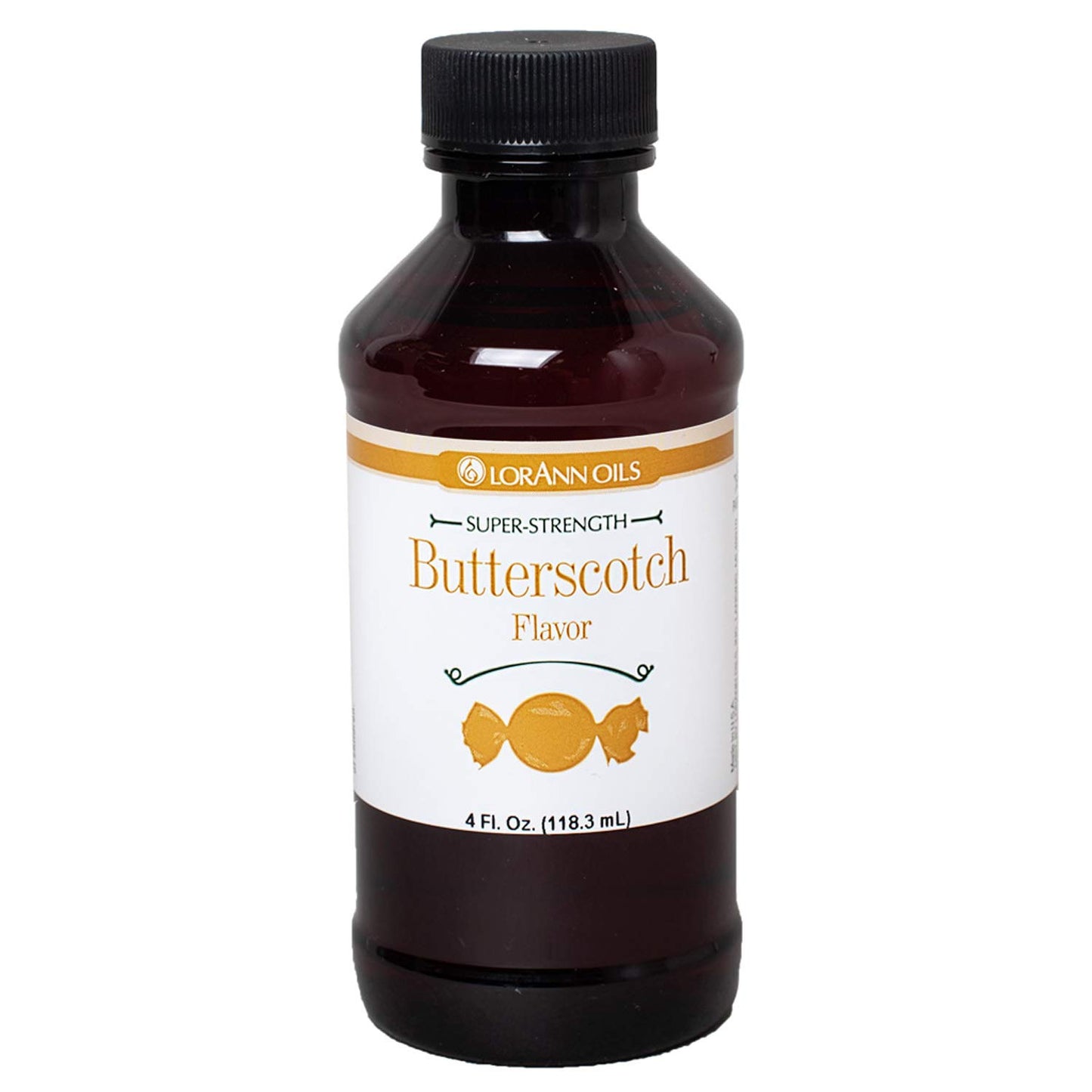 Lorann Butterscotch Ss Flavor, 4 Ounce Bottle - Includes A Threaded Glass Dropper