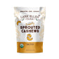 Lark Ellen Farm Sprouted Organic Certifed Cashews Unsalted - 10 oz Bag, Non GMO, Keto Snacks, Paleo, Gluten Free, Vegan, Organic