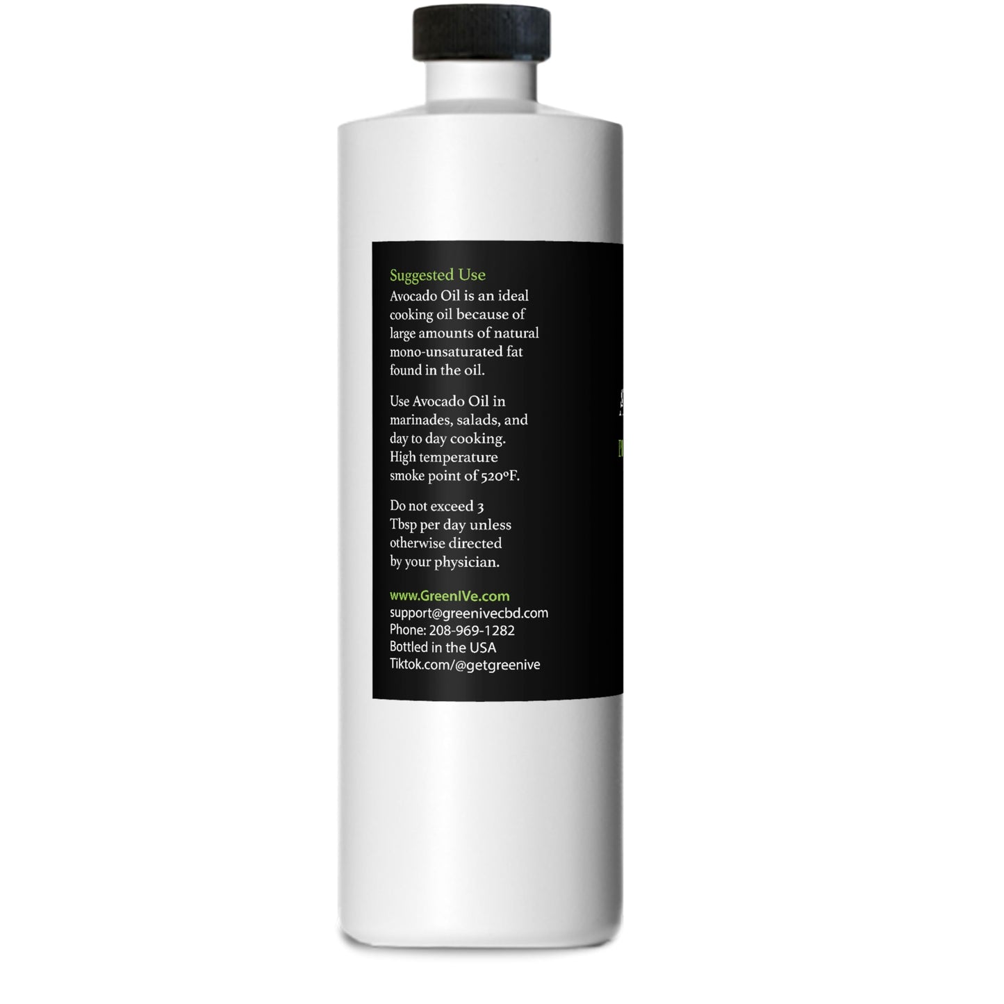 Zatural Avocado Oil - 100% Pure Cold Pressed Virgin Oil - 16 Ounce