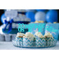 24 Pcs Sweet 16 Blue Glitter Birthday Cupcake Toppers for 16th Birthday Celebrating Party Decorations (Blue)