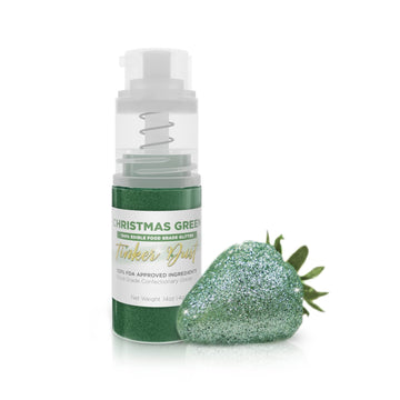 Tinker Dust - Christmas Green (4G 1X Mini Pump) | Edible Glitter For Desserts, Beverages, Cupcakes, Cake Pops And Cookies By Bak