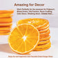 Fraunitsh 17.63Oz/500G Dried Dehydrated Orange Slices | 130+ Slices | No Sugar & No Additives | Dried Oranges For Cocktails Garn