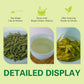 Wt Weetee Organic Longjing Green Tea, Organic Dragonwell Tea Loose Leaf 4Oz (114G), Natural Bean Aromatic Lung Ching Dragon Well