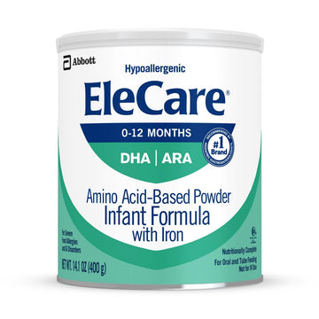 Elecare Hypoallergenic Amino Acid-Based Infant Formula, Complete Nutrition For Food Allergies And Gi Conditions, Amino Acid-Base