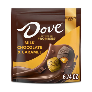 Dove Promises Milk Chocolate Caramel St. Patricks Day Candy, 6.74 Oz Bag (Pack Of 8)