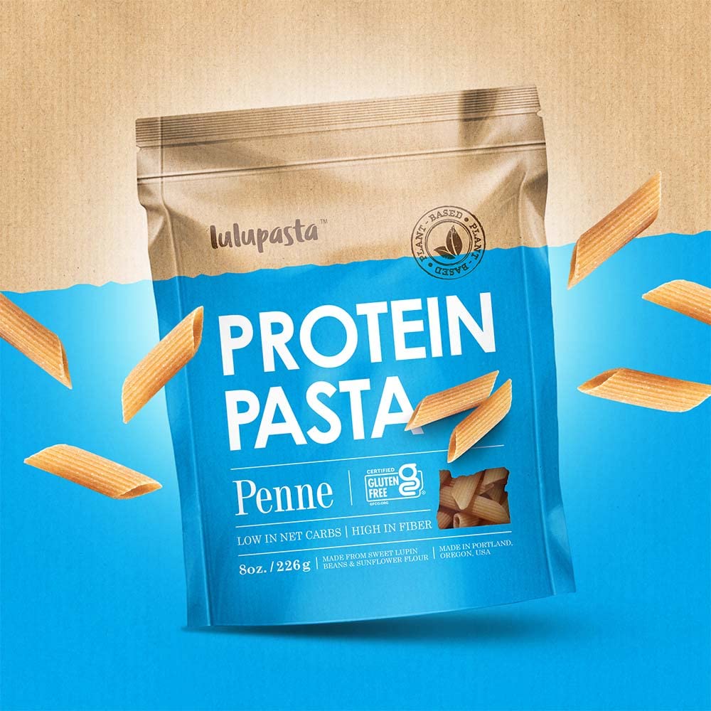 High Protein Pasta, 19g, Made with Lupin Flour & Sunflower Flour, 4g Net Carb, Gluten Free, Keto Pasta, Low Carb Pasta, Lupin Pa