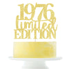 Limited EDITION 1976 cake topper 49th birthday happy birthday cake topper men and women cheer 49 years old handmade Golden glitt