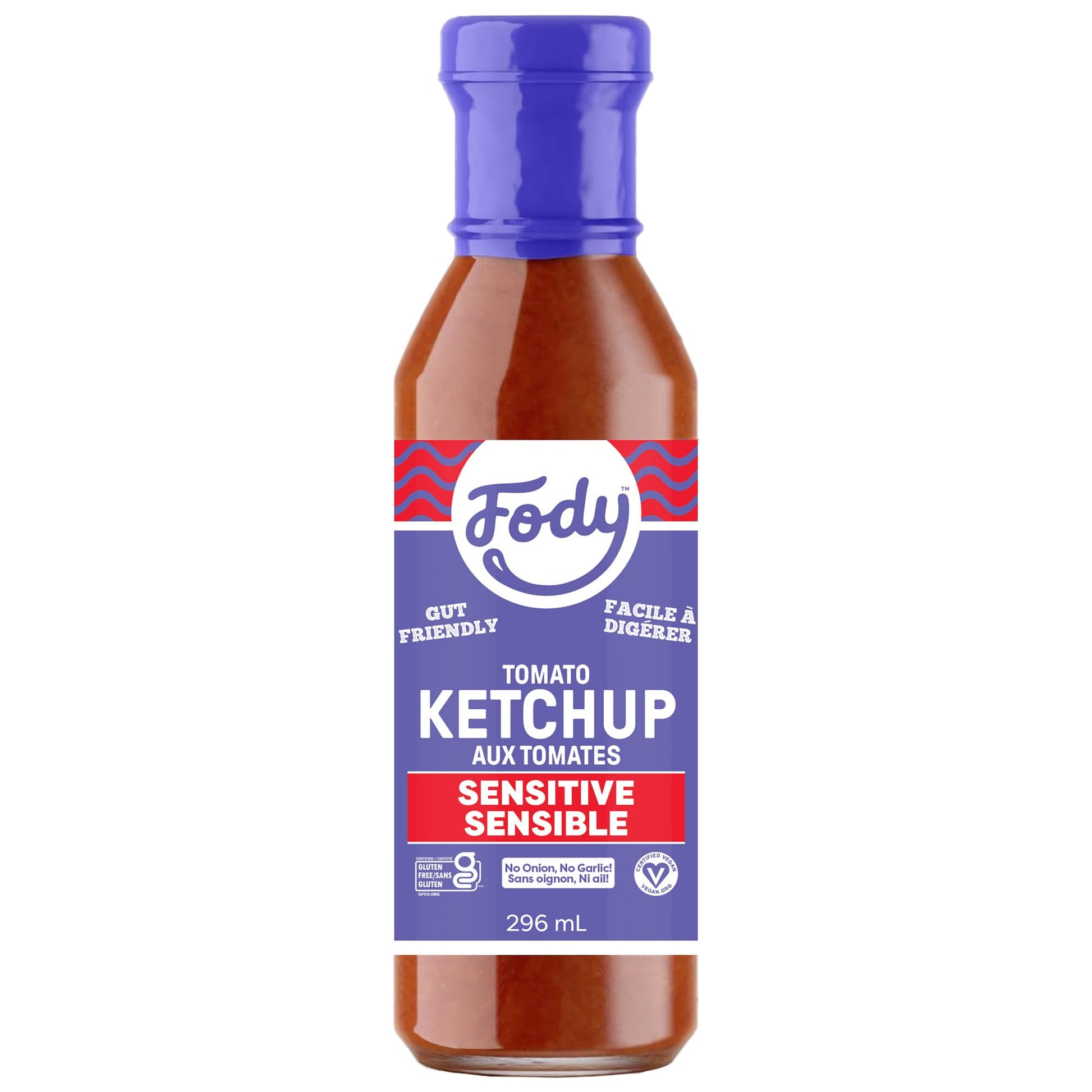 Fody Foods Vegan Tomato Ketchup, Low FODMAP Certified, Non-GMO, 2 Pack