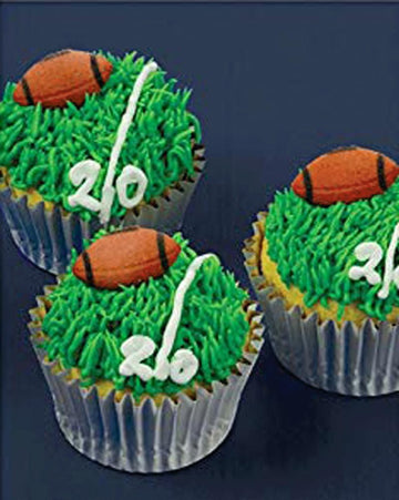 24 Pc - Sport Theme Edible Sugar Cake Cupcake Cookie Toppers Decorations (Football)