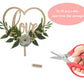Wedding Cake Topper - Rustic Theme For Bridal Shower Engagement Anniversary Party Decoration , Personalized Heart Shaped , Woode