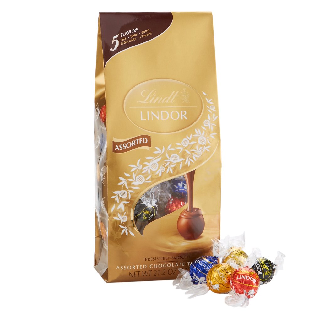 Lindt Lindor Assorted Chocolate Truffles, Kosher, Great For Holiday Gifting, 21.2 Ounce Bag