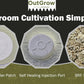 Out-Grow BRF Jars Mushroom Substrate, 12 Pack, Brown Rice, Glass Jar, Brown/Grey