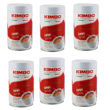 Kimbo Antica Tradizione Ground Coffee | Suitable For All Coffee Makers | The Original Kimbo Blend | 8.8 Oz Cans [Pack Of 6]