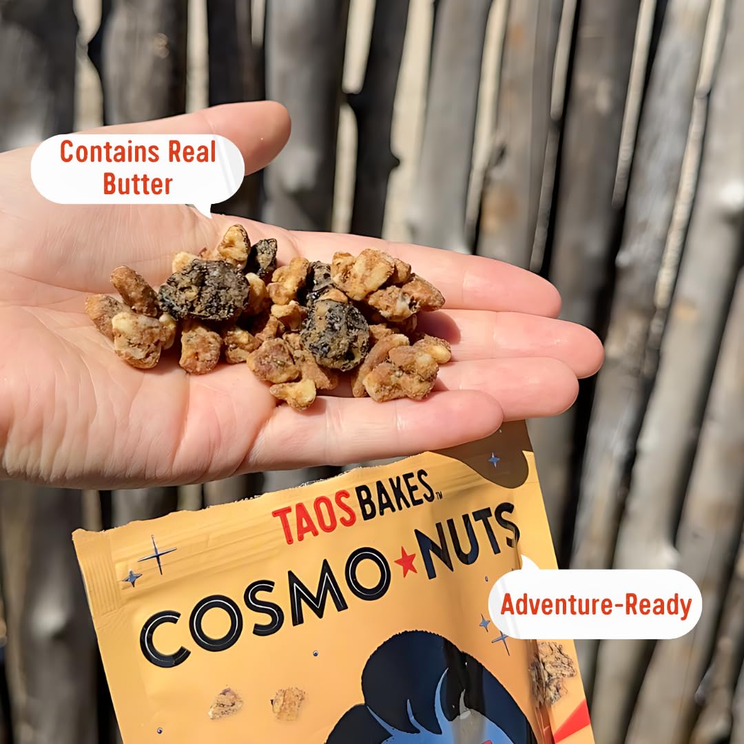 Taos Bakes Flavored Nuts Citrus Glazed Pecans with Dried Cherries & Chia Seeds, Gluten Free, 4oz (Pack of 3)