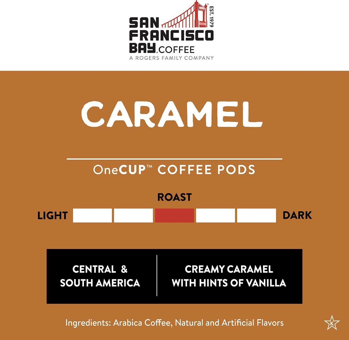San Francisco Bay Compostable Coffee Pods - Caramel (80 Ct) K Cup Compatible Including Keurig 2.0, Flavored, Medium Roast