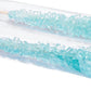 Candy Envy - Light Blue Rock Candy Sugar Sticks - Cotton Candy Flavored - 24 Indiv. Wrapped