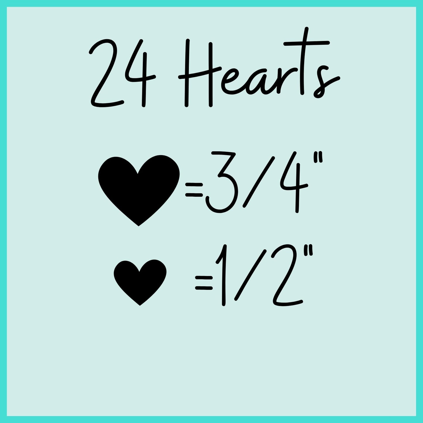 24 Black Icing Heasrts By Simply Sucr   (48 Black Hearts)