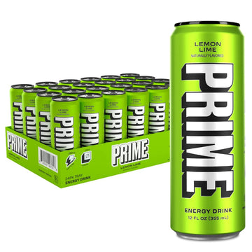 PRIME HYDRATION Energy Drink | Zero Sugar | 200mg Caffeine | 355mg Electrolytes | 12oz | 24 Pack