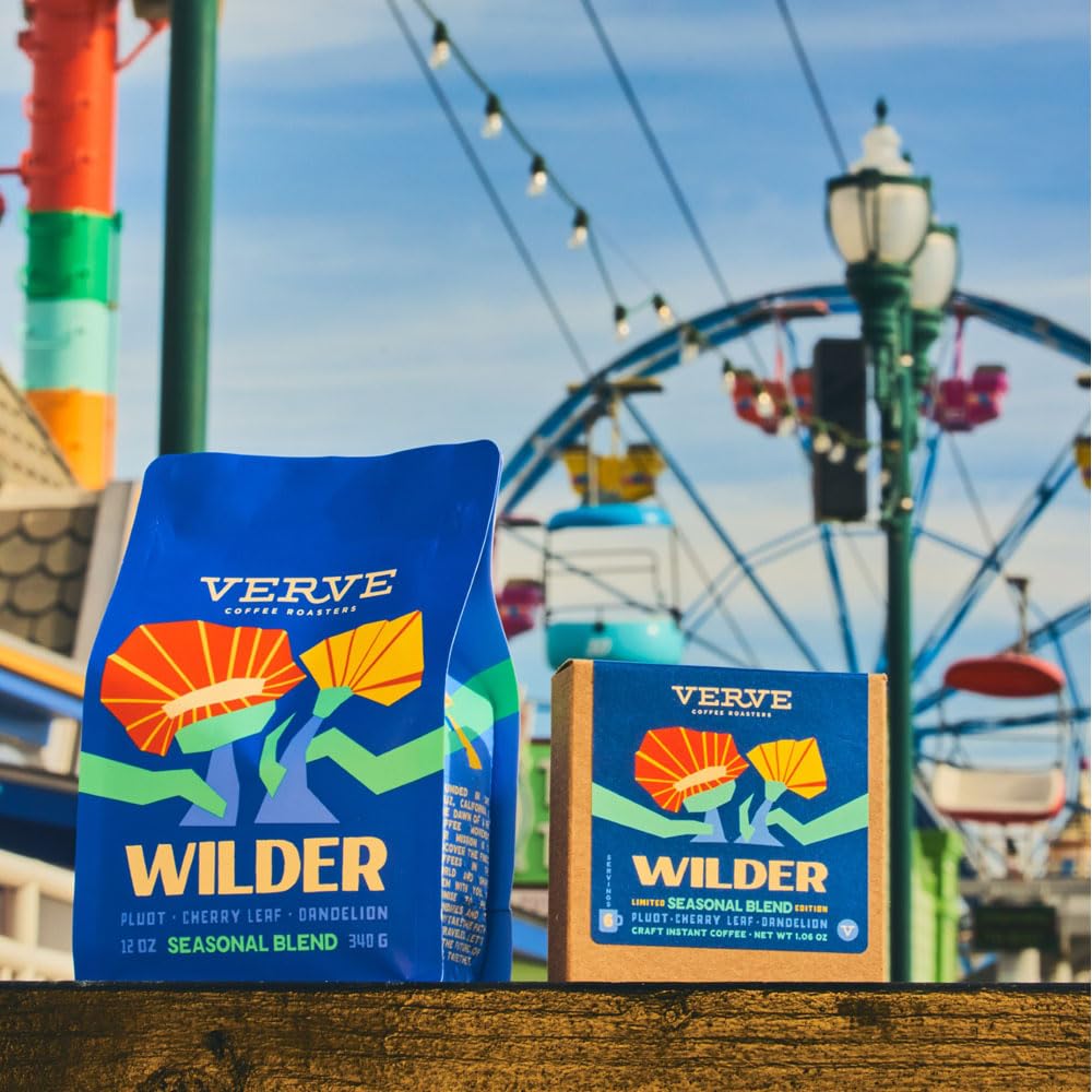 Verve Coffee Roasters Whole Bean Coffee Wilder Blend | Light Roast, Brewed Or French Press | Rwanda, Guatemala, And Peru Blend |