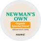 Newmans Own Organics Special Blend Decaf Coffee K-Cup Pods, Medium Roast, 72 Count, 12 Count (Pack of 6)