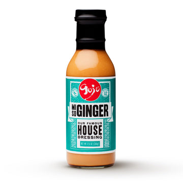 Gojo Hibachi Miso Ginger Dressing & Sauce - 12oz, Original Japanese Steakhouse Flavor, Perfect for Salads, Dips, and Marinades