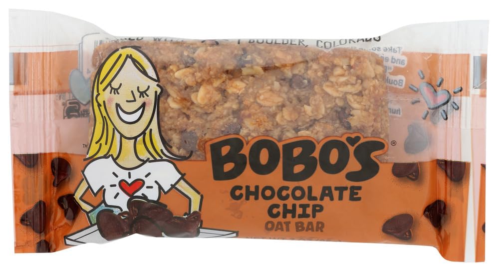 Bobos Chocolate Chip Oat Bar, Gluten Free, 3 Ounces (Pack Of 12)