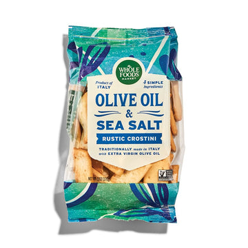 Whole Foods Market, Original Rustic Crostini With Olive Oil & Sea Salt, 6 Ounce