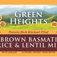 Brown Rice & Black Bean Superfood Mix - 24 Ounce / 680 Grams Jar (15+ Servings) - Proudly Made In America - Healthy Nourishing Essentials By Green Heights