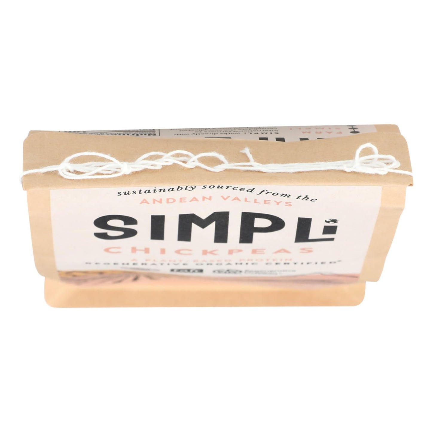 Simpli Regenerative Organic Certified Chickpeas, High In Fiber And Protein, Plant-Based Protein, Glyphosate-Free, Dense And Eart