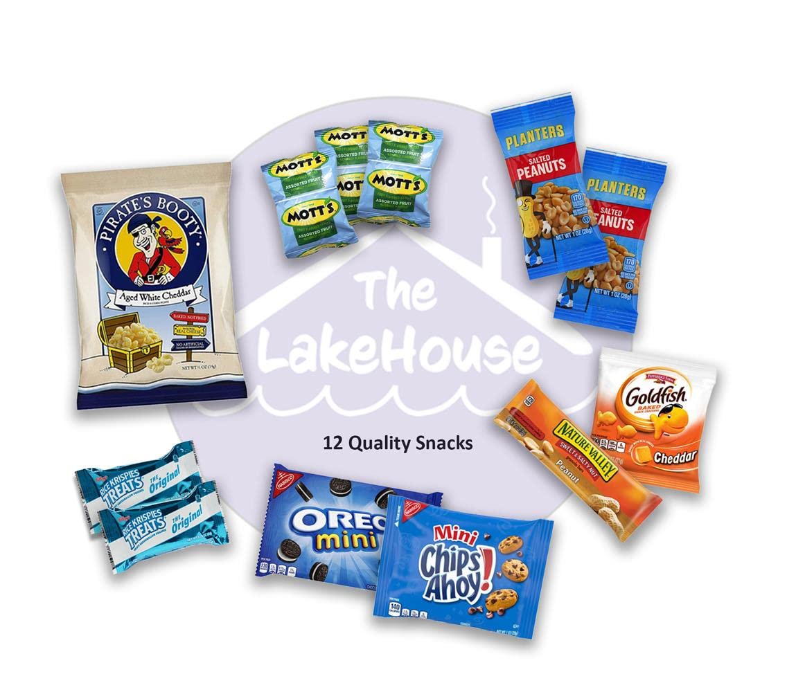 Snacks Variety Pack Care Package - 12 Count Packages For College Students, Camp - Get Well Soon Gift Basket - Healthy Snacks For
